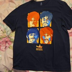 The Beatles Yellow Submarine Graphic Tee in Black and Orange